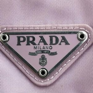 PRADA Nylon XL PINK Gym, Travel or Beach Bag